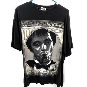 Vintage Scarface Tony Montana “In Hood We Trust” Graphic Tee XL